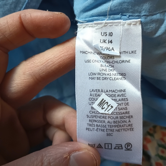 Maeve Anthropologie Pleated Mini Skirt Sz 10 Floral Check Tennis Prep 70s Mod - Picture 7 of 10